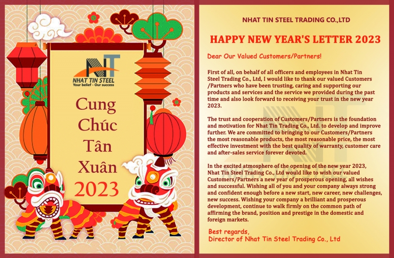 HAPPY NEW YEAR'S LETTER 2023