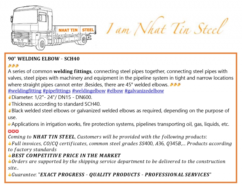 90&deg; WELDING ELBOW - SCH40