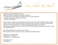 CH&Uacute;C MỪNG 08 NĂM NG&Agrave;Y TH&Agrave;NH LẬP C&Ocirc;NG TY TH&Eacute;P NHẤT T&Iacute;N 13.10.2016 -> 13.10.2023